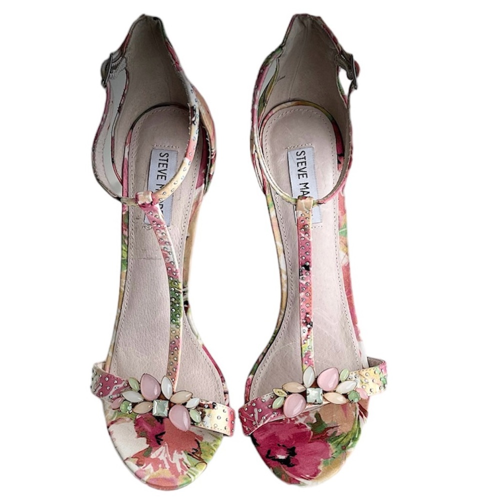 Steve Madden Multicolor Floral Heels